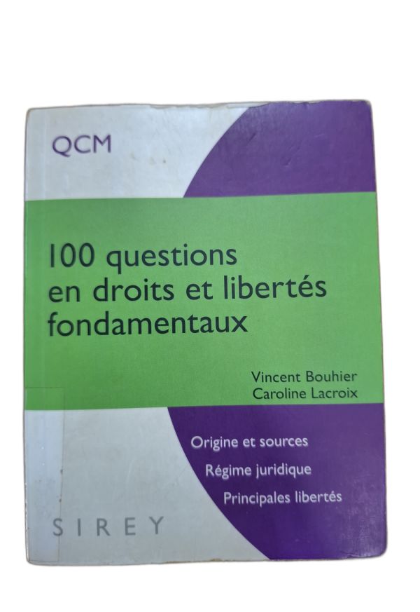 100 questions en droits et libertés fondamentaux
